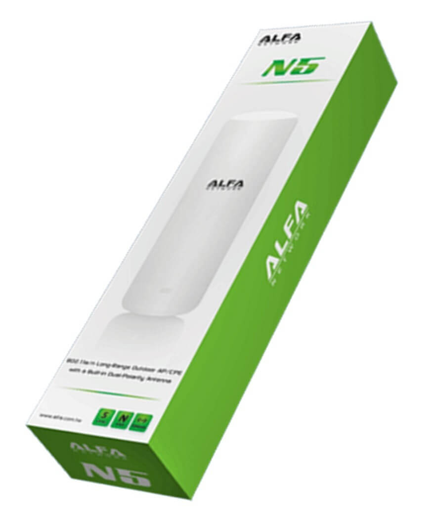 Alfa N5 802.11n Long-Range Outdoor AP/CPE - AlfaWireless