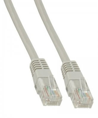 UTP-kabel - 0.5 meter CAT5e straight Grijs